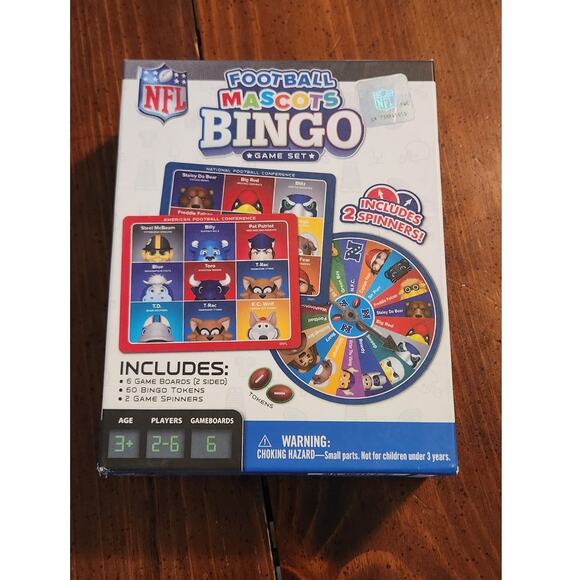 Masterpiece's Sports Games - NFL Mascots Matching Game Game for Kids and Family - Picture 1 of 8